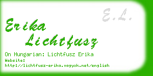 erika lichtfusz business card